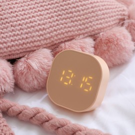 Digital Alarm Clock Desk Alarm Clock Kitchen Timers for Cooking Magnetic Countdown Timer USB Indoor Thermometer for Bedroom Kitchen Desk Classroom Teacher Study