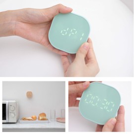 Digital Alarm Clock Desk Alarm Clock Kitchen Timers for Cooking Magnetic Countdown Timer USB Indoor Thermometer for Bedroom Kitchen Desk Classroom Teacher Study