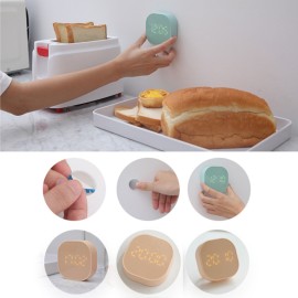 Digital Alarm Clock Desk Alarm Clock Kitchen Timers for Cooking Magnetic Countdown Timer USB Indoor Thermometer for Bedroom Kitchen Desk Classroom Teacher Study