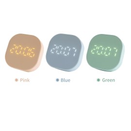 Digital Alarm Clock Desk Alarm Clock Kitchen Timers for Cooking Magnetic Countdown Timer USB Indoor Thermometer for Bedroom Kitchen Desk Classroom Teacher Study