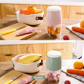 500mL Electric Meat Chopper Multi-function Food Chopper Garlic Grinder Mincer Cutter for Chopping Vegetables Fruits Onions Salad Boneless Meat