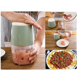 500mL Electric Meat Chopper Multi-function Food Chopper Garlic Grinder Mincer Cutter for Chopping Vegetables Fruits Onions Salad Boneless Meat