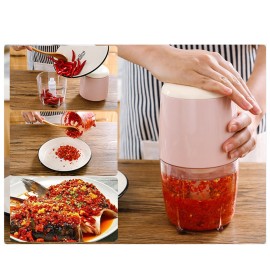 500mL Electric Meat Chopper Multi-function Food Chopper Garlic Grinder Mincer Cutter for Chopping Vegetables Fruits Onions Salad Boneless Meat