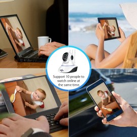 Hiseeu  1080P Wireless WIFI Pan Tilt HD IP Camera 2.0MP 1/2.7” CMOS 3.6mm Lens Support PTZ Two-way Audio Night Vision Phone APP Control Motion Detection TF Card