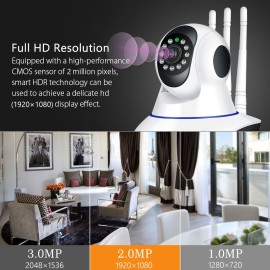 Hiseeu  1080P Wireless WIFI Pan Tilt HD IP Camera 2.0MP 1/2.7” CMOS 3.6mm Lens Support PTZ Two-way Audio Night Vision Phone APP Control Motion Detection TF Card