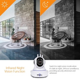 Hiseeu  1080P Wireless WIFI Pan Tilt HD IP Camera 2.0MP 1/2.7” CMOS 3.6mm Lens Support PTZ Two-way Audio Night Vision Phone APP Control Motion Detection TF Card
