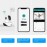 Hiseeu  1080P Wireless WIFI Pan Tilt HD IP Camera 2.0MP 1/2.7” CMOS 3.6mm Lens Support PTZ Two-way Audio Night Vision Phone APP Control Motion Detection TF Card