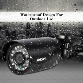 4pcs 720P AHD Bullet Camera+4*60ft Surveillance Cable Support IR-CUT Night Vision 24pcs Infrared Lamps 3.6mm for Home Security