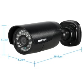 4pcs 720P AHD Bullet Camera+4*60ft Surveillance Cable Support IR-CUT Night Vision 24pcs Infrared Lamps 3.6mm for Home Security