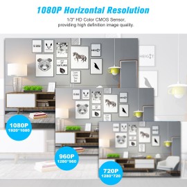 HD 1080P IP Camera Indoor Pan/Tilt WIFI IP Camera for Home/Baby/Pet 12pcs Infrared LED Lights Support Two Way Audio Motion Detection Phone APP Remote Control IR-CUT Filter Infrared Night View with TF Card Slot for CCTV Home Surveillance Security