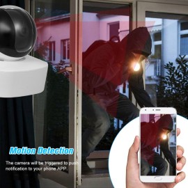 HD 1080P IP Camera Indoor Pan/Tilt WIFI IP Camera for Home/Baby/Pet 12pcs Infrared LED Lights Support Two Way Audio Motion Detection Phone APP Remote Control IR-CUT Filter Infrared Night View with TF Card Slot for CCTV Home Surveillance Security