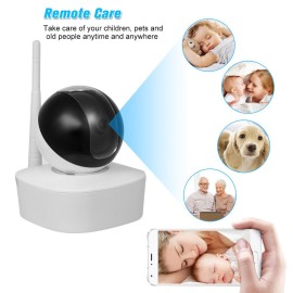 HD 1080P IP Camera Indoor Pan/Tilt WIFI IP Camera for Home/Baby/Pet 12pcs Infrared LED Lights Support Two Way Audio Motion Detection Phone APP Remote Control IR-CUT Filter Infrared Night View with TF Card Slot for CCTV Home Surveillance Security