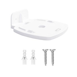 Wall Mount Bracket Holder Stand for Linksys Velop Dual-Band WiFi Router Protective Holder Bracket Stand,White(1 Pack)