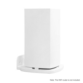 Wall Mount Bracket Holder Stand for Linksys Velop Dual-Band WiFi Router Protective Holder Bracket Stand,White(1 Pack)
