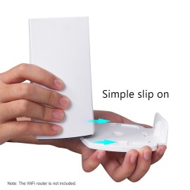 Wall Mount Bracket Holder Stand for Linksys Velop Dual-Band WiFi Router Protective Holder Bracket Stand,White(1 Pack)