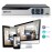 4CH 1080P Full High Definition Hybrid AHD/Analog/TVI/CVI/ DVR CCTV Digital Video Recorder DVR P2P Remote Phone Monitoring for Home office Security Surveillance System kit Camera (NO HDD) EU Plug