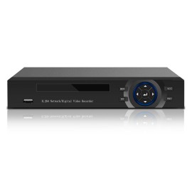 4CH 1080P Full High Definition Hybrid AHD/Analog/TVI/CVI/ DVR CCTV Digital Video Recorder DVR P2P Remote Phone Monitoring for Home office Security Surveillance System kit Camera (NO HDD) EU Plug