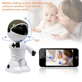 1080P Home Security Wireless Camera Robot Intelligent Motion Detection Auto-Tracking Baby Monitor Two-Way Audio Surveillance Camera