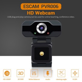 HD 1080P Webcam USB Computer Camera with Microphone for Laptop PC Camera for Gaming/Video Calling/Recording/Conferencing