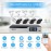 Home Security Camera System 8CH Surveillance DVR and 4pcs 1080P FHD Outdoor Weatherproof Security Camera with Night Vision,Motion Detection,Remote Access(No Hard Drive)