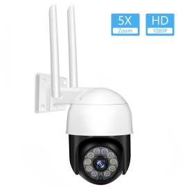 2MP PTZ Security Camera Outdoor 1080P HD Wireless WiFi Surveillance Camera Support Night Vision,Motion Detection,Two-way Audio