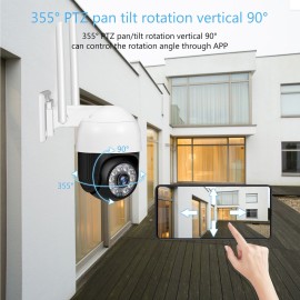 2MP PTZ Security Camera Outdoor 1080P HD Wireless WiFi Surveillance Camera Support Night Vision,Motion Detection,Two-way Audio