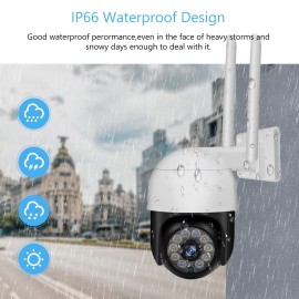 2MP PTZ Security Camera Outdoor 1080P HD Wireless WiFi Surveillance Camera Support Night Vision,Motion Detection,Two-way Audio