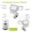 Outdoor Floodlight Security Camera, 2MP WiFi IP Cameras with Flood Light,Night Vision IP55 Waterproof, PIR Motion Detection,Two-Way Audio