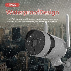 3MP Wireless Security Camera WiFi Security Camera Outdoor IP66 Waterproof Surveillance Camera with Night Vision, Motion Detection, Remote Access, Two-way Audio