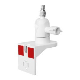1PCS Outlet Mount for Compatible with Ring Indoor Cam, Plug-in Wall Mount Stand with Power Adapter and Cable for Compatible with Wyze Cam Pan, 360 Degree Swivel and Space Saving Design Without Messy Wires or Wall Damage (1 Pack)