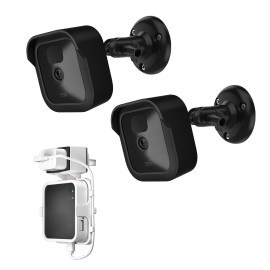 2pcs DF1079+1021+DF1005 Outdoor Security Wall Mount Plus Weatherproof Protective Cover and 360 Degree Adjustable Mount Lock for Blink All-new Blink Outdoor Camera Anti-theft Bracket Set