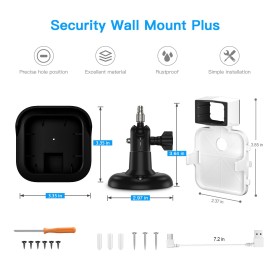 2pcs DF1079+1021+DF1005 Outdoor Security Wall Mount Plus Weatherproof Protective Cover and 360 Degree Adjustable Mount Lock for Blink All-new Blink Outdoor Camera Anti-theft Bracket Set