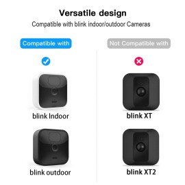 2pcs DF1079+1021+DF1005 Outdoor Security Wall Mount Plus Weatherproof Protective Cover and 360 Degree Adjustable Mount Lock for Blink All-new Blink Outdoor Camera Anti-theft Bracket Set