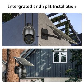 1080P Full HD Outdoor Security Camera Outdoor,  Solar Battery Powered Home Cameras with Night Vision, PIR Motion Detection, 2 Way Audio, IP65 Waterproof, Include Battery