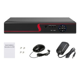 4CH 1080P DVR Recorder H.264+ CCTV 5-in-1 NVR/AHD/Analog/TVI/CVI Digital Video Recorder for Home Surveillance System (No Hard Drive)