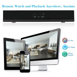 4CH Channel CCTV Video Recorder 1080P Hybrid NVR AHD TVI CVI DVR 5-in-1 P2P Cloud Network Support Plug and Play Phone APP Free CMS Browser View Motion Detection PTZ for CCTV Security Camera Surveillance System