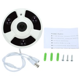 HD 2000TVL 1080P 1.7mm Fisheye 360° Panoramic Security CCTV Camera Home Surveillance PAL System