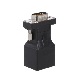 2PCS VGA to RJ45 Adapter VGA Male to RJ45 Adapter Ethernet Port Converter CAT5e CAT6 Network Cable Adapter