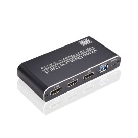 NK-X6 HDMI to USB3.0 Video Capture Card 4K 1080P HDMI 2-in-1 Switcher&Audio Compatible with PS4/XBOX/Recording/Live Streaming