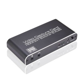 NK-X6 HDMI to USB3.0 Video Capture Card 4K 1080P HDMI 2-in-1 Switcher&Audio Compatible with PS4/XBOX/Recording/Live Streaming