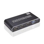 NK-X6 HDMI to USB3.0 Video Capture Card 4K 1080P HDMI 2-in-1 Switcher&Audio Compatible with PS4/XBOX/Recording/Live Streaming