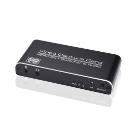 NK-X6 HDMI to USB3.0 Video Capture Card 4K 1080P HDMI 2-in-1 Switcher&Audio Compatible with PS4/XBOX/Recording/Live Streaming