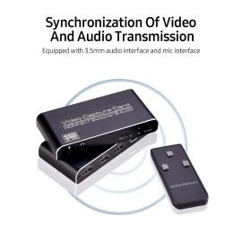 NK-X6 HDMI to USB3.0 Video Capture Card 4K 1080P HDMI 2-in-1 Switcher&Audio Compatible with PS4/XBOX/Recording/Live Streaming