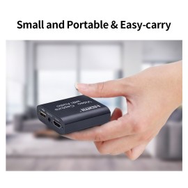 HD Video Capture Card with Audio HD to USB2.0 Capture Card 4K Input 1080P Output Support Live Streaming Game Video Capture Black