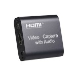 HD Video Capture Card with Audio HD to USB2.0 Capture Card 4K Input 1080P Output Support Live Streaming Game Video Capture Black