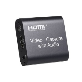 HD Video Capture Card with Audio HD to USB2.0 Capture Card 4K Input 1080P Output Support Live Streaming Game Video Capture Black