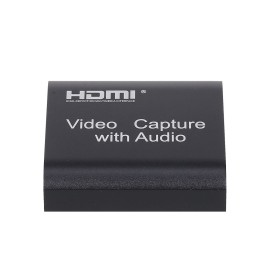 HD Video Capture Card with Audio HD to USB2.0 Capture Card 4K Input 1080P Output Support Live Streaming Game Video Capture Black