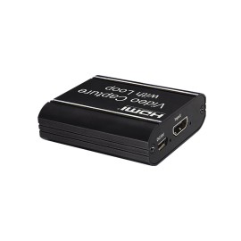 HD Video Capture Card with HD Loop-out USB 3.0 Capture Card Live Streaming Video Converter 4K Input 1080P 60fps Output Black