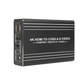 HDMI Converter HDMI to AV&SVideo Converter 4K UHD Image Quality Audio Video Synchronous Transmission Plug and Play US Plug
