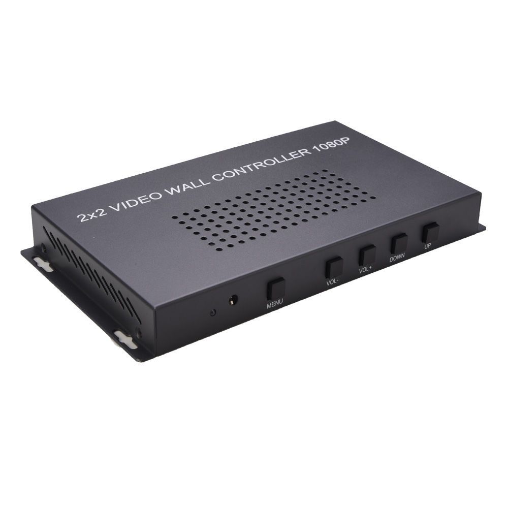 1080P 2x2 HD Video Wall Controller 2x2 Screen Video Processor TV Display Video Controller with USB Port US Plug